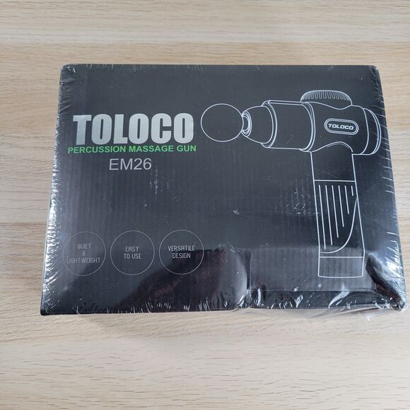 Toloco Other - Toloco EM26 Black Portable Deep Tissue Handheld Percussion Massage Gun Case